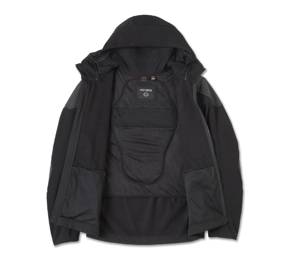 Harley Willie G Skull Graphic Deflector 2.0 Hooded Riding Fleece