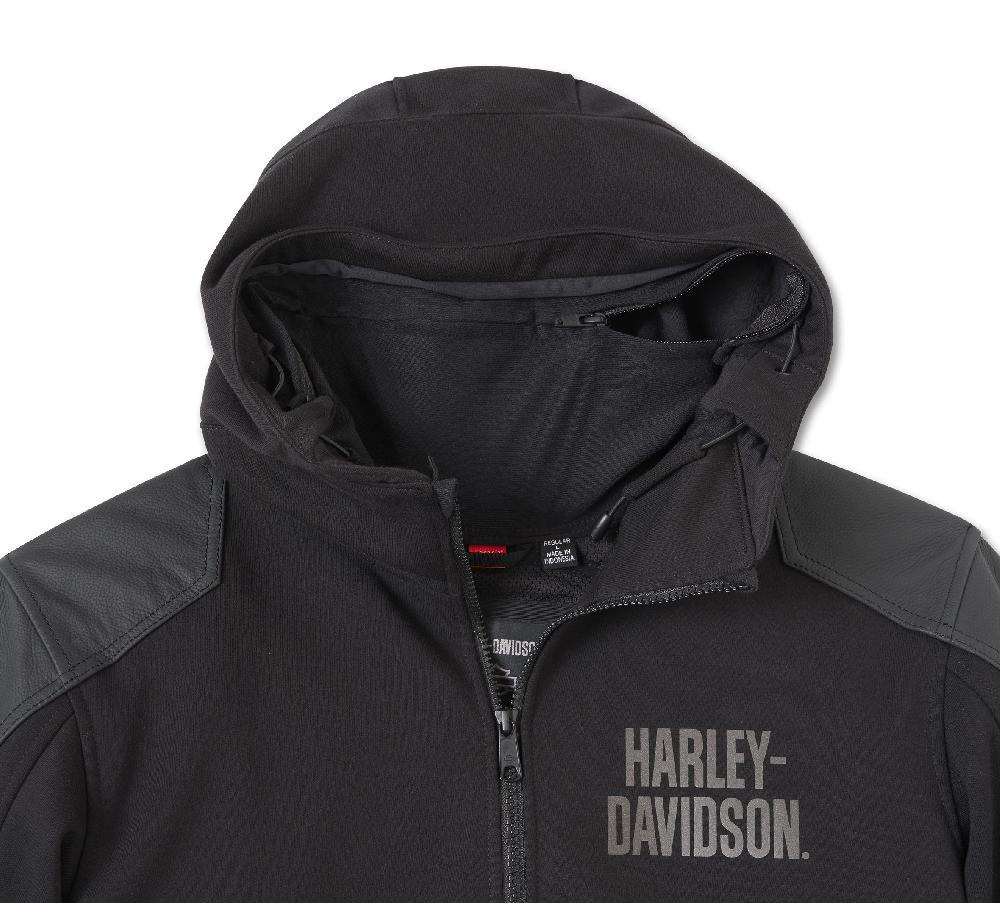 Harley Willie G Skull Graphic Deflector 2.0 Hooded Riding Fleece