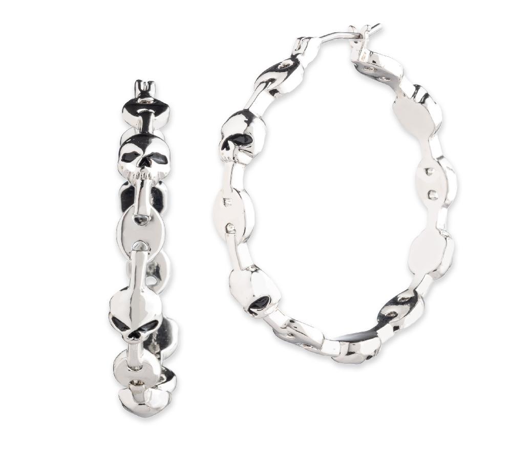 harley Women's 30MM Willie G Click-it Hoop Earrings