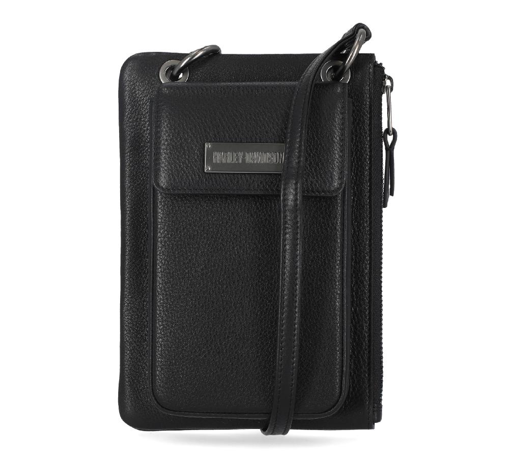harley Women's Classic Leather Phone Case Crossbody Wallet
