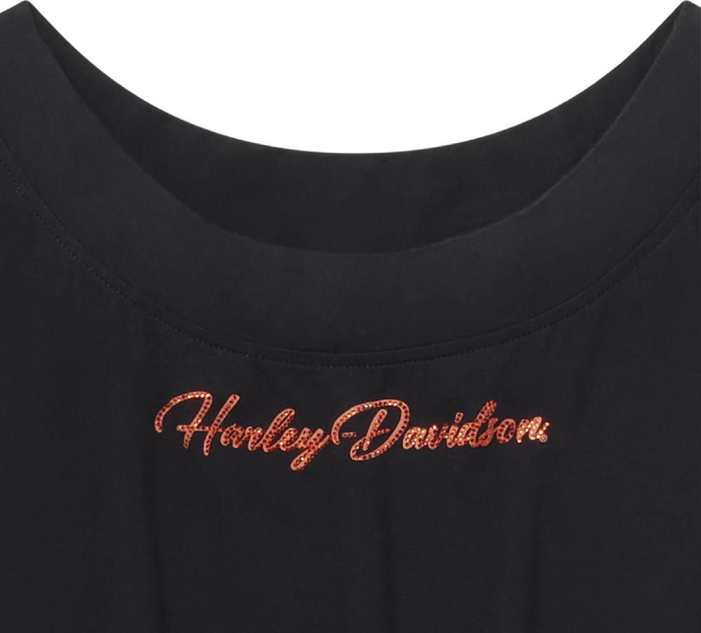 Harley Women's Essential Bling Off The Shoulder Top