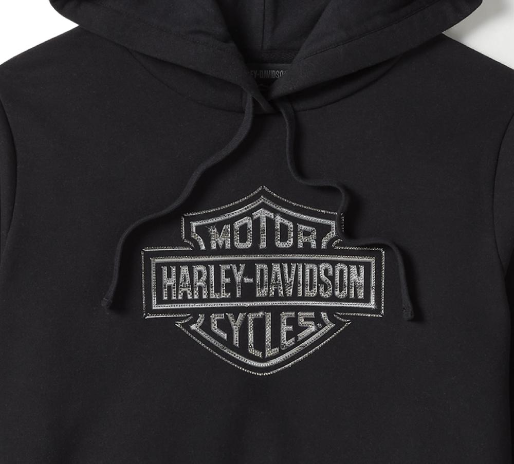 Harley Women's Essential Bling Pullover Fleece Hoodie