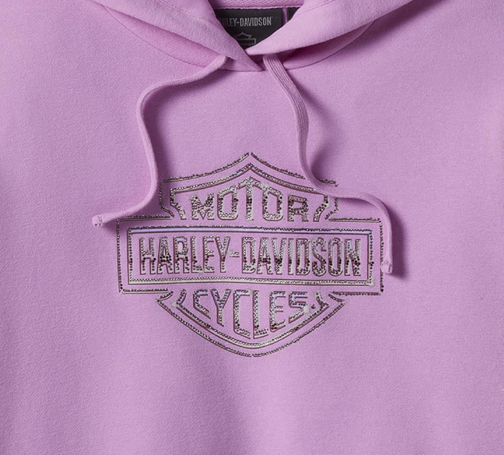 Harley Women's Essential Bling Pullover Fleece Hoodie