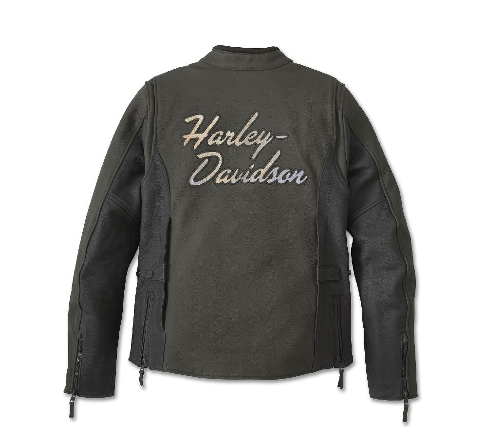 Harley Women's Gallun 2.0 H-D Triple Vent System Leather Riding Jacket