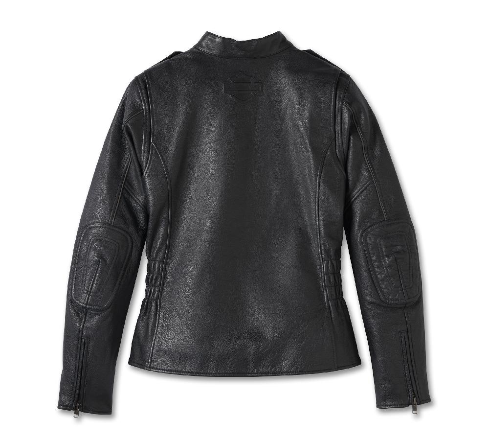 Harley Women's H-D Flex Layering System Captains Leather Jacket Outer Layer