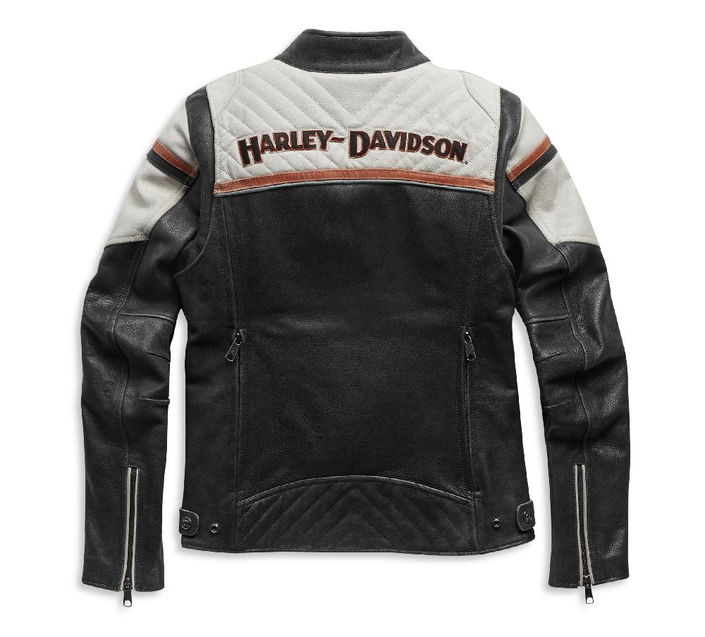 Harley Women's H-D Triple Vent Miss Enthusiast II Leather Riding Jacket