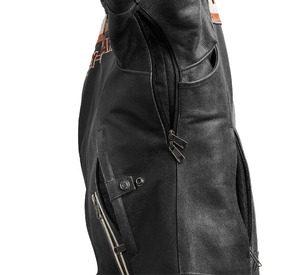 Harley Women's H-D Triple Vent Miss Enthusiast II Leather Riding Jacket