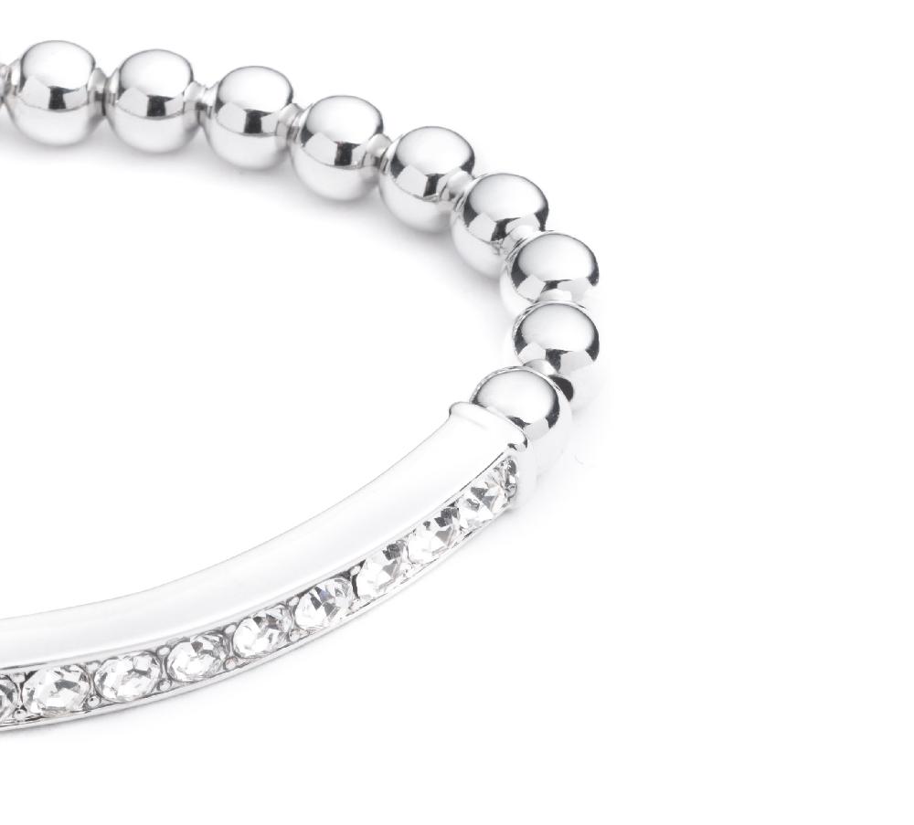 Harley Women's Harley-Davidson Logo Bar Metal Beaded Bracelet