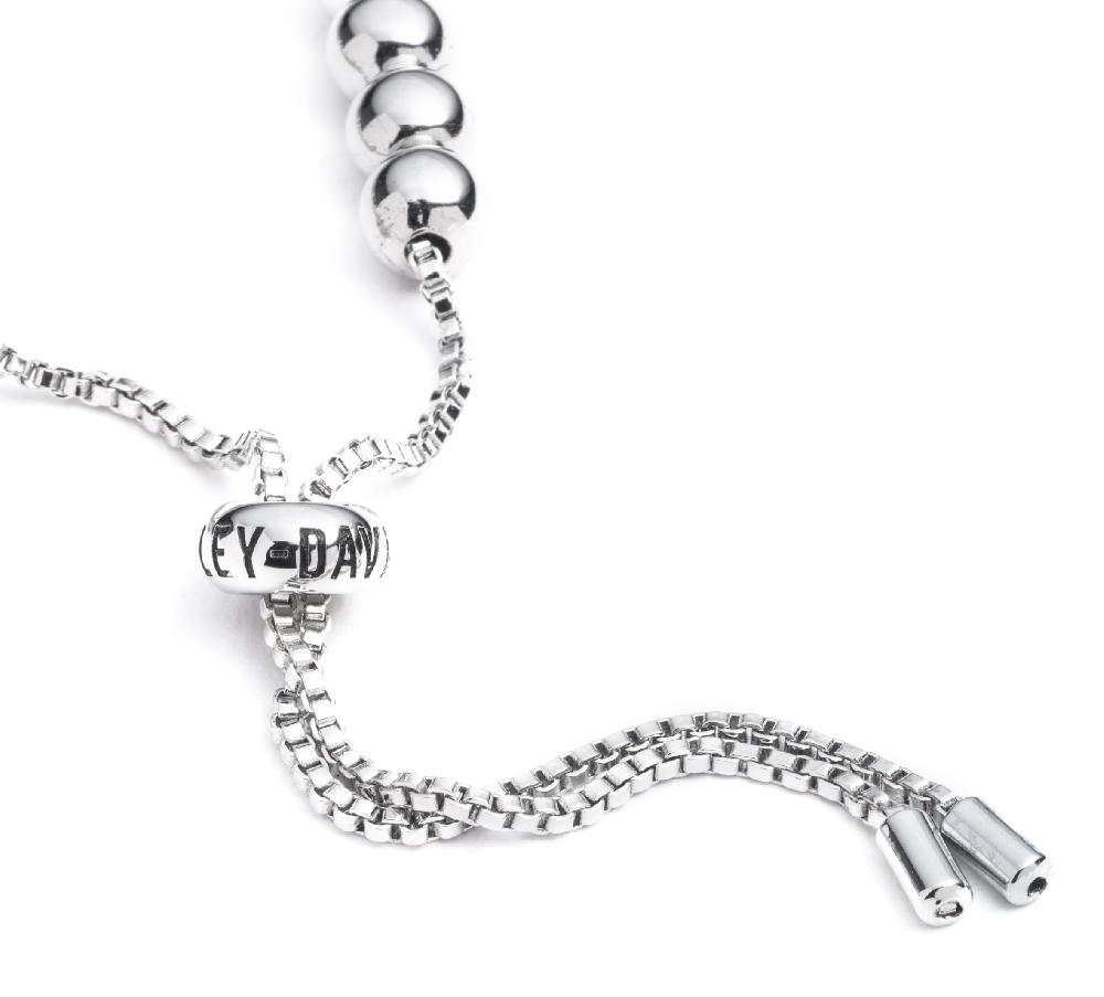 Harley Women's Harley-Davidson Logo Bar Metal Beaded Bracelet