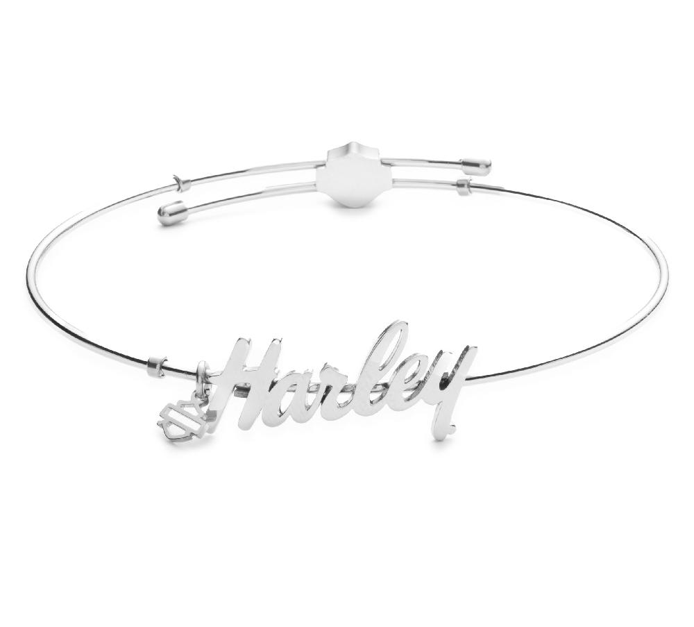 Harley Women's Harley-Davidson® Cursive Script Bangle Bracelet