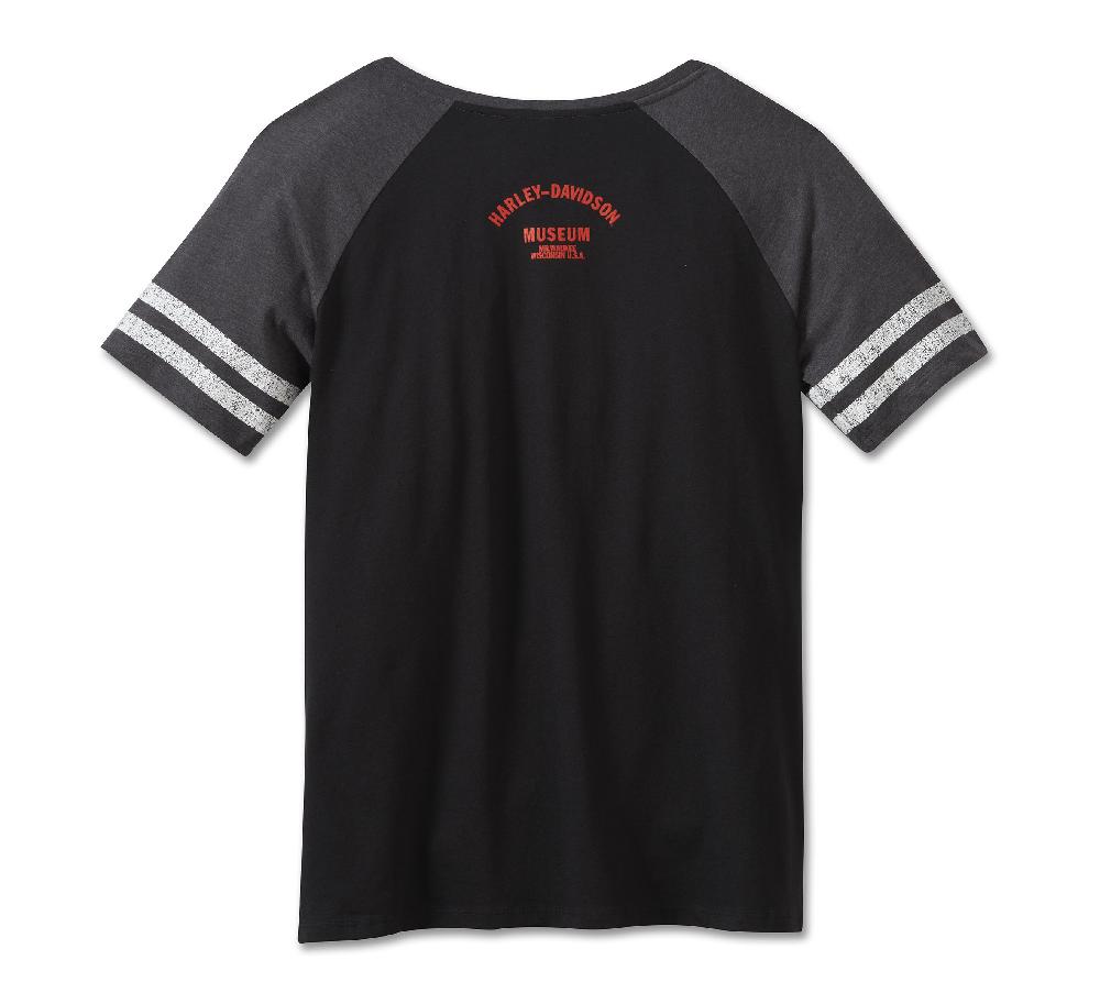 Harley Women's Harley-Davidson Script Font Raglan Tee