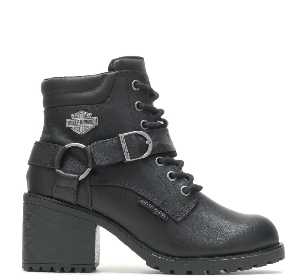 harley Women's Leather Howell 5" Lace Up Waterproof Riding Boots