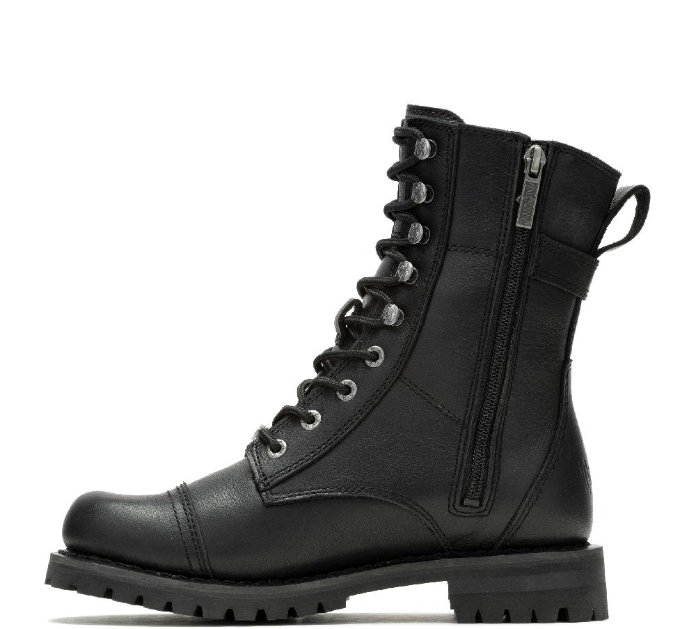 Harley Women's Leather Waterproof Balsa Skull Riding Boot