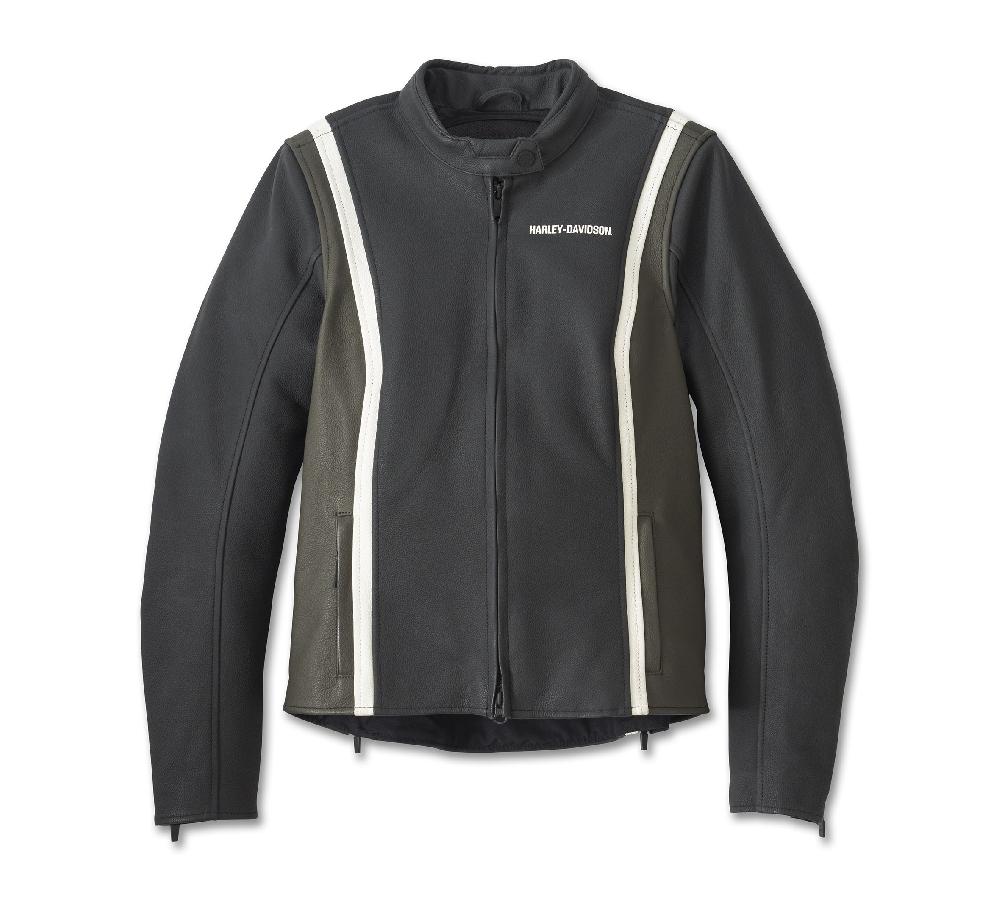 Harley Women's Oracle Waterproof Leather Riding Jacket