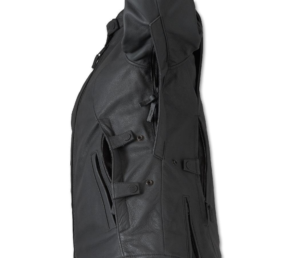 Harley Women's Paradigm Triple Vent System 2.0 Leather Riding Jacket
