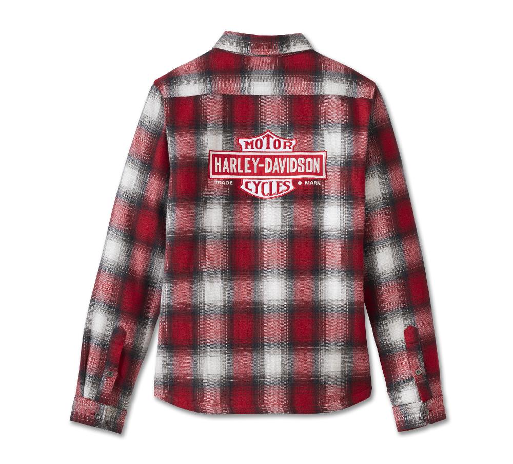 Harley Women's Plaid Bar & Shield Midweight Shirt Jacket