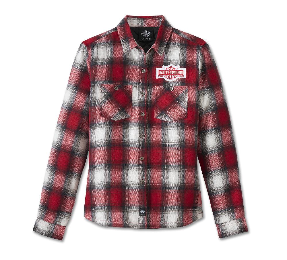 harley Women's Plaid Bar & Shield Midweight Shirt Jacket