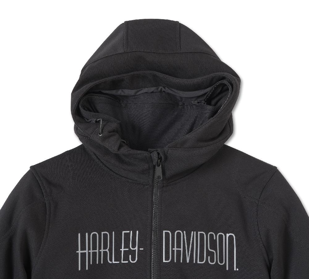 Harley Women's Willie G Skull Graphic Deflector 2.0 Hooded Riding Fleece