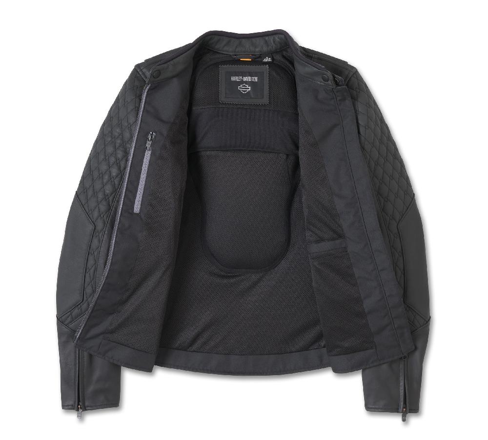 Harley Women's Willie G Skull Graphic Leather Riding Jacket