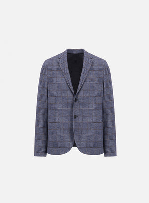 harris wharf london Blazer p.o.w. crafted with Loro Piana fabric denim pl08 tmpl