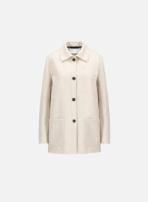 harris wharf london Chore jacket light pressed wool cream 412 tmlx harris wharf london Chore jacket light pressed wool cream 412 tmlx