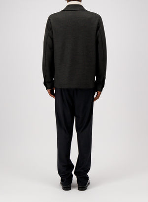 Harris Wharf London Coach Jacket Jacquard Moss Herringbone Hc04 Tmhc