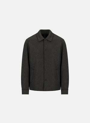 harris wharf london Coach jacket jacquard moss herringbone hc04 tmhc