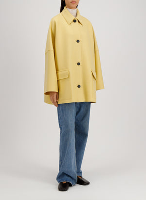 Harris Wharf London Country Cape Pressed Wool Custard 211 Tmlk