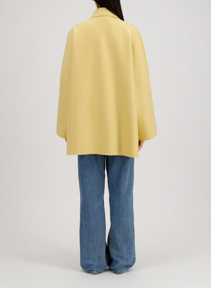 Harris Wharf London Country Cape Pressed Wool Custard 211 Tmlk