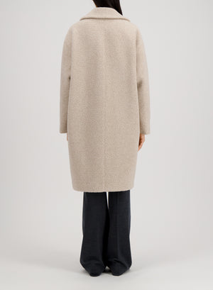 harris Wharf London Dropped Shoulder Coat Bouclé Almond 120 Tmwe
