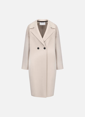 harris wharf london Dropped shoulder coat pressed wool cream 412 tmlk harris wharf london Dropped shoulder coat pressed wool cream 412 tmlk