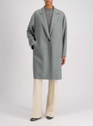 Harris Wharf London Oversized Coat Cashmere Blend Sage Green 663 Mps