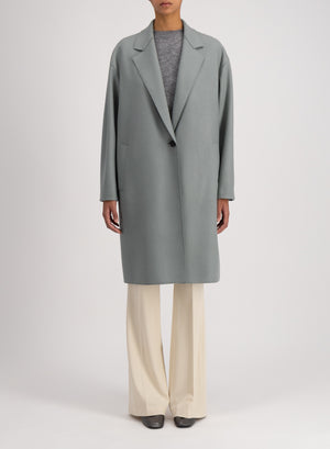 Harris Wharf London Oversized Coat Cashmere Blend Sage Green 663 Mps