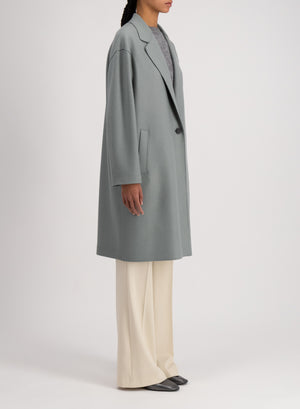 Harris Wharf London Oversized Coat Cashmere Blend Sage Green 663 Mps