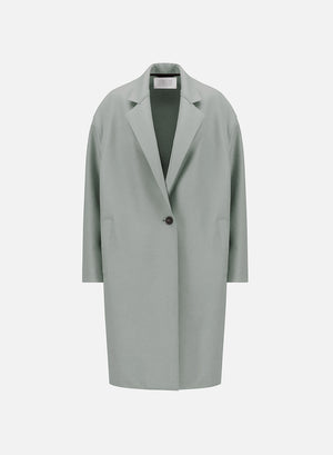 harris wharf london Oversized coat cashmere blend sage green 663 mps