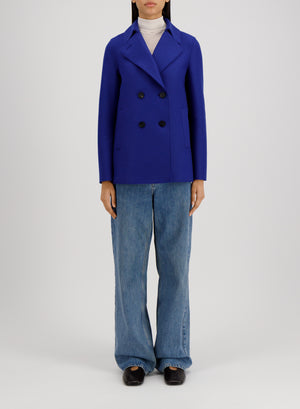 Harris Wharf London Peacoat Pressed Wool Mirage 340 Tmlk