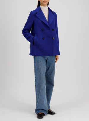 Harris Wharf London Peacoat Pressed Wool Mirage 340 Tmlk