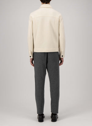 Harris Wharf London Western Jacket Boiled Wool Off White 101 Tmlc