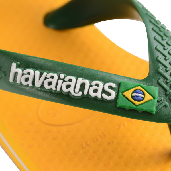 Havaianas Baby Brazil Logo Flip Flop Sandals Pop Yellow/Amazon