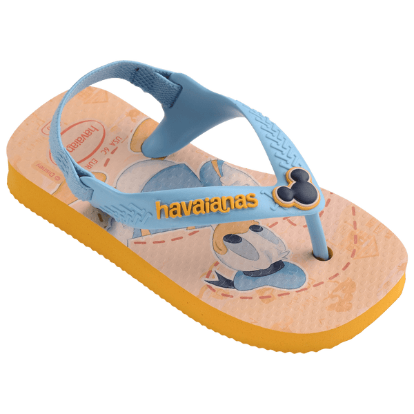Havaianas Baby Disney Classic Flip Flop Sandals Yellow Pop