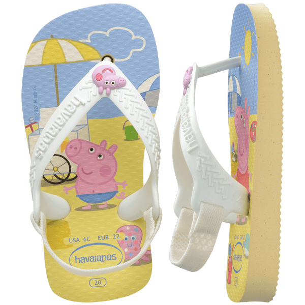 Havaianas Baby Peppa Pig Flip Flop Sandals BUTTERCREAM