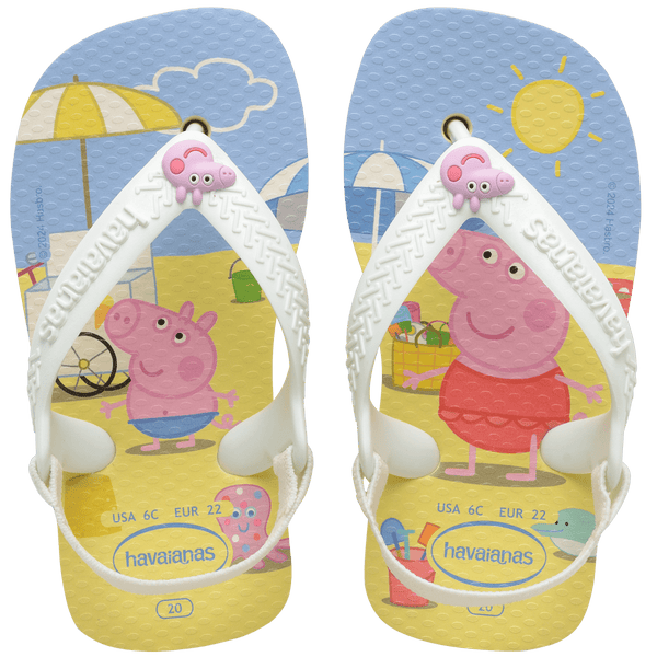 Havaianas Baby Peppa Pig Flip Flop Sandals BUTTERCREAM