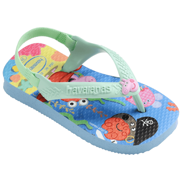 Havaianas Baby Peppa Pig Flip Flop Sandals Lavender Blue