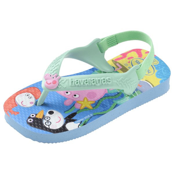 Havaianas Baby Peppa Pig Flip Flop Sandals Lavender Blue