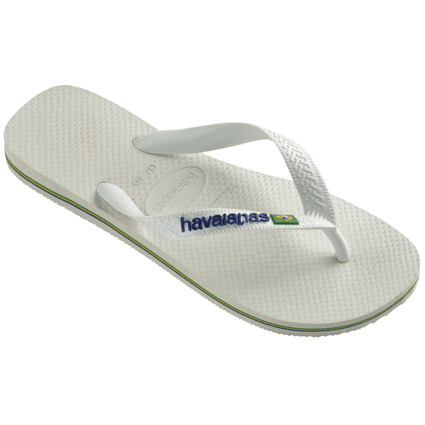 Havaianas Kids' Brazil Logo Flip Flops White