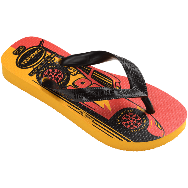 Havaianas Kids' Cars Top Flip Flops Yellow Pop