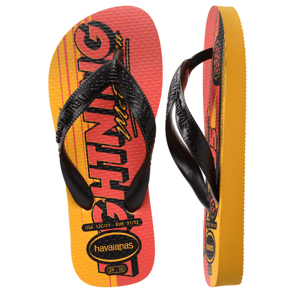 Havaianas Kids' Cars Top Flip Flops Yellow Pop