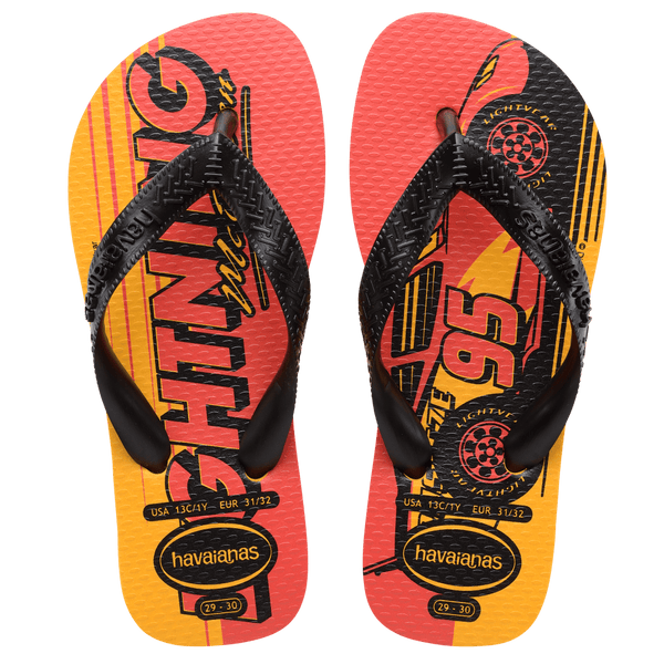 Havaianas Kids' Cars Top Flip Flops Yellow Pop