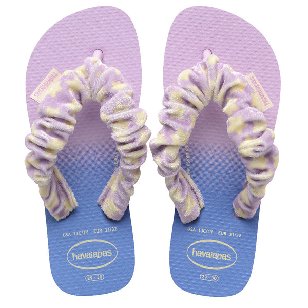 Havaianas Kids' Fluffy Flip Flops PURPLE FANTASY