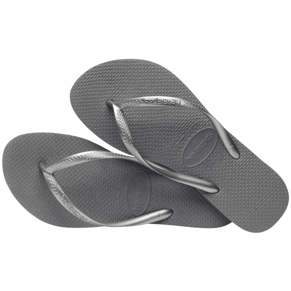 Havaianas Kids' Slim Flip Flops Steel Grey